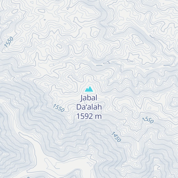 Map of Jabal Da‘alah