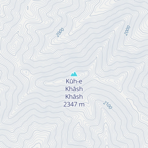 Map of Kūh-e Khāsh Khāsh