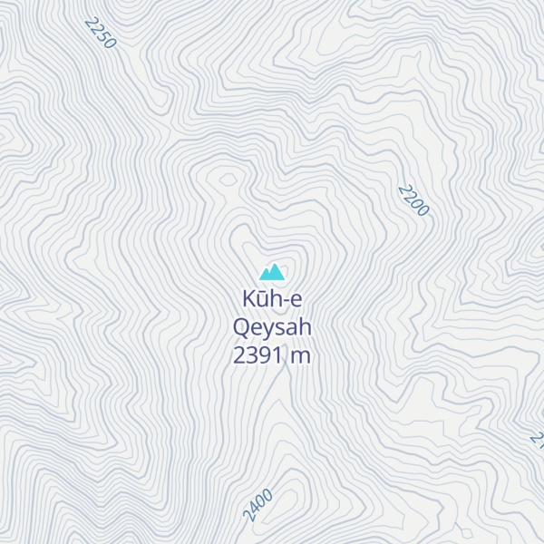 Map of Kūh-e Qeysah