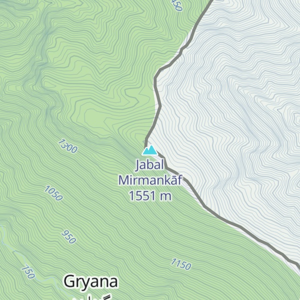 Map of Jabal Mirmankāf