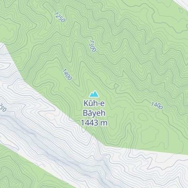 Map of Kūh-e Bāyeh