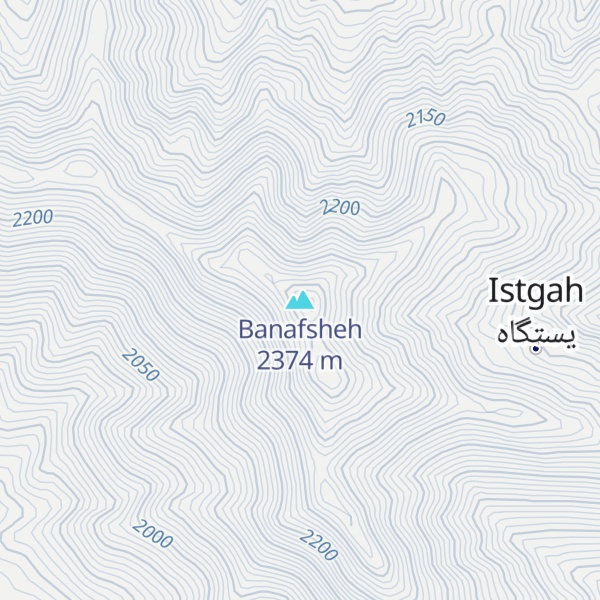 Map of Banafsheh
