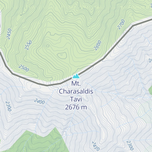 Map of Mt. Charasaldis Tavi