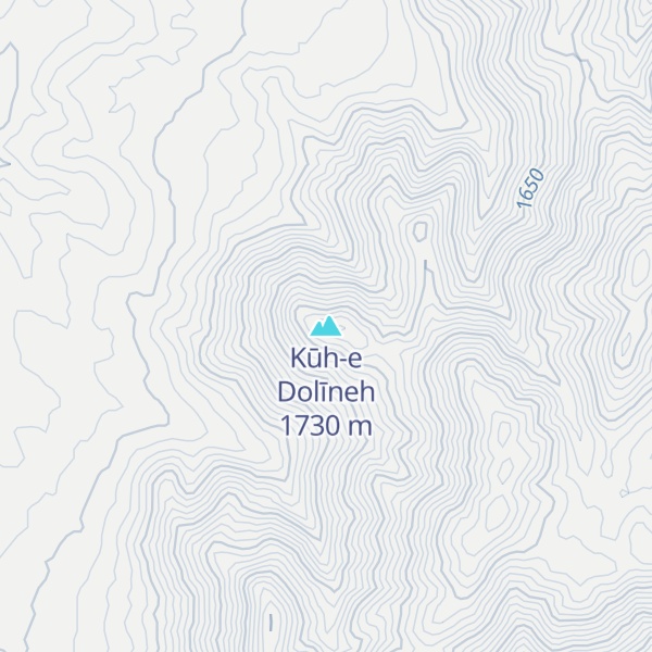Map of Kūh-e Dolīneh