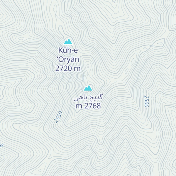 Map of گدیح باشی