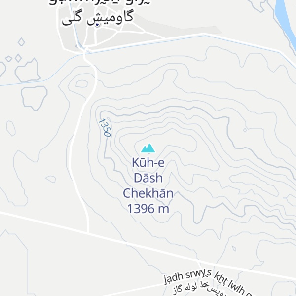 Map of Kūh-e Dāsh Chekhān