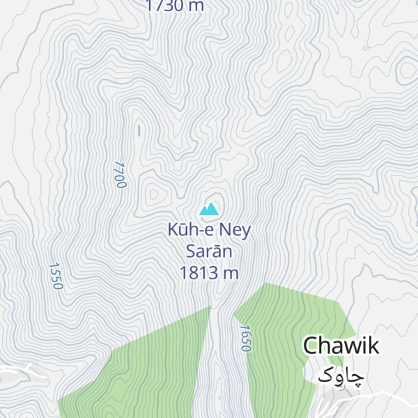 Map of Kūh-e Ney Sarān