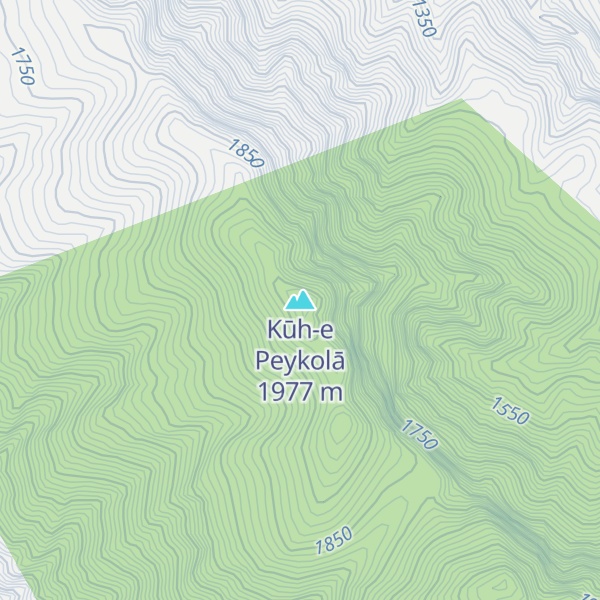 Map of Kūh-e Peykolā