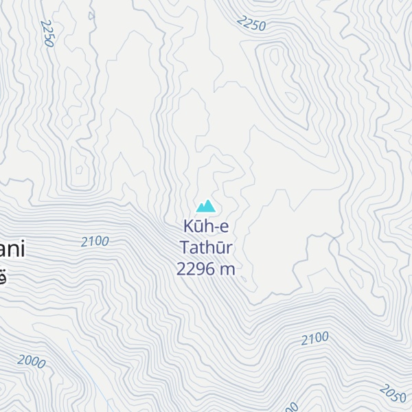 Map of Kūh-e Tathūr