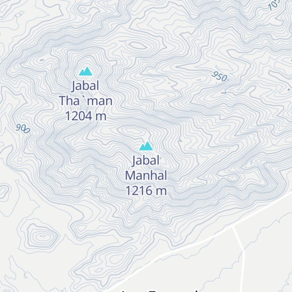 Map of Jabal Manhal