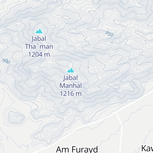 Map of Jabal am Sanad