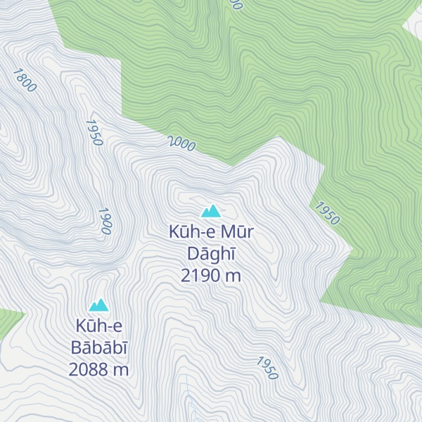 Map of Kūh-e Mūr Dāghī