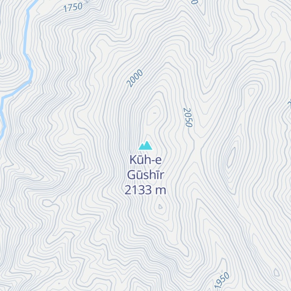 Map of Kūh-e Gūshīr