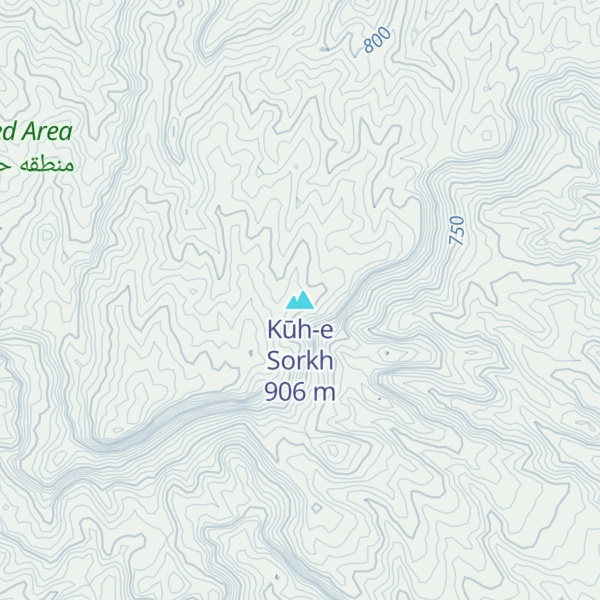 Map of Kūh-e Sorkh