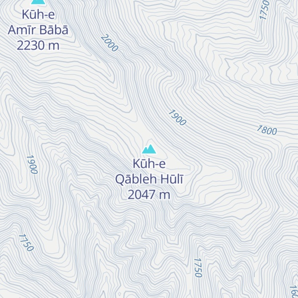 Map of Kūh-e Qābleh Hūlī