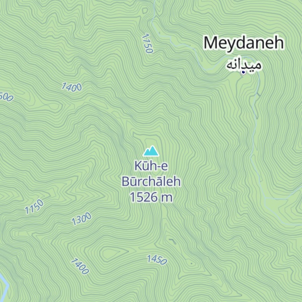 Map of Kūh-e Būrchāleh