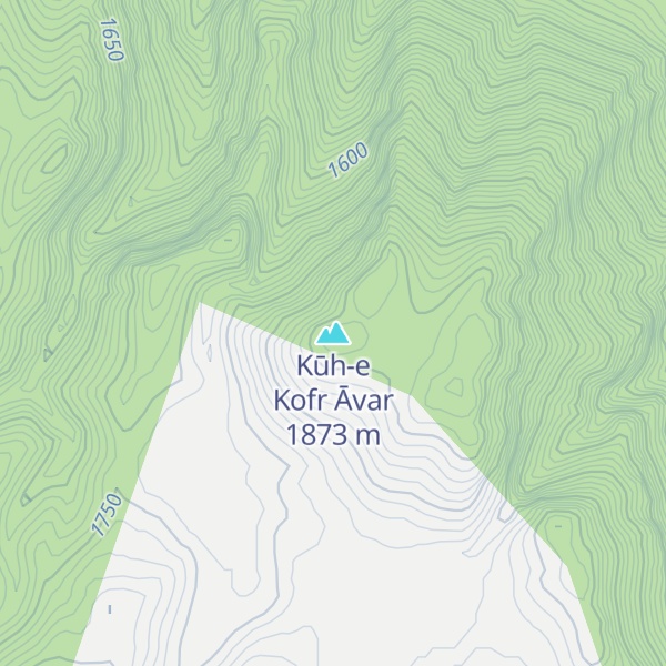 Map of Kūh-e Kofr Āvar