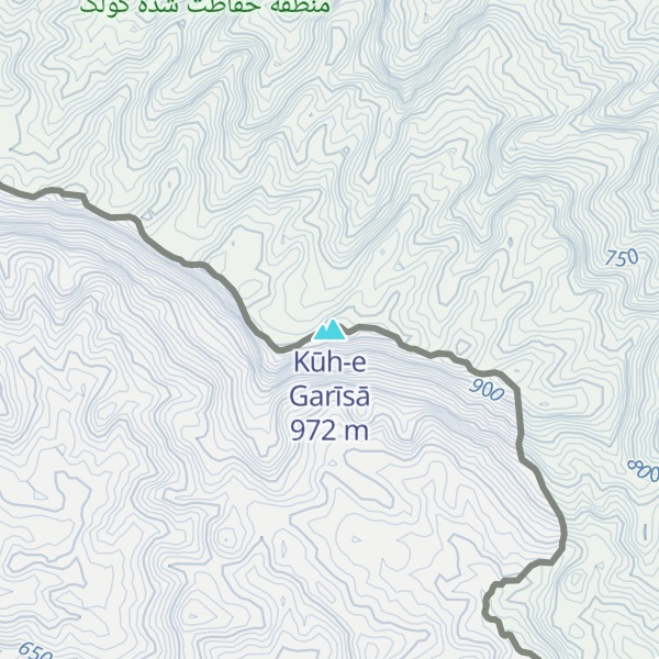 Map of Kūh-e Garīsā