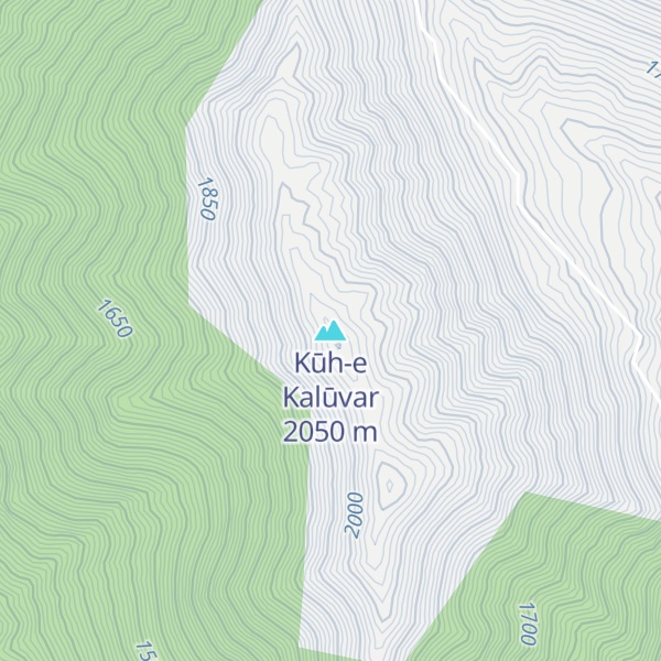 Map of Kūh-e Kalūvar