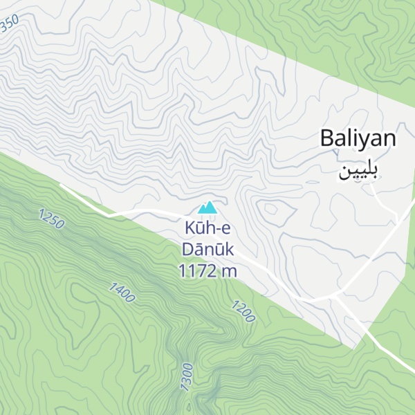 Map of Kūh-e Dānūk