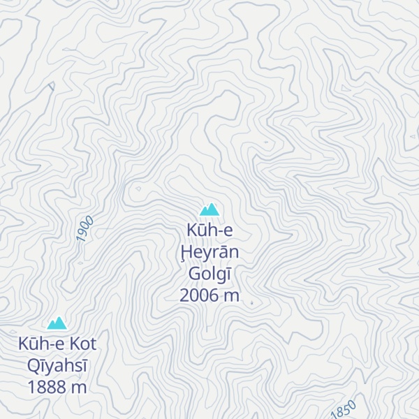 Map of Kūh-e Ḩeyrān Golgī