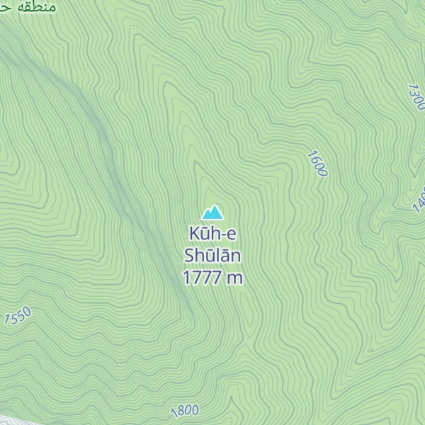 Map of Kūh-e Shūlān