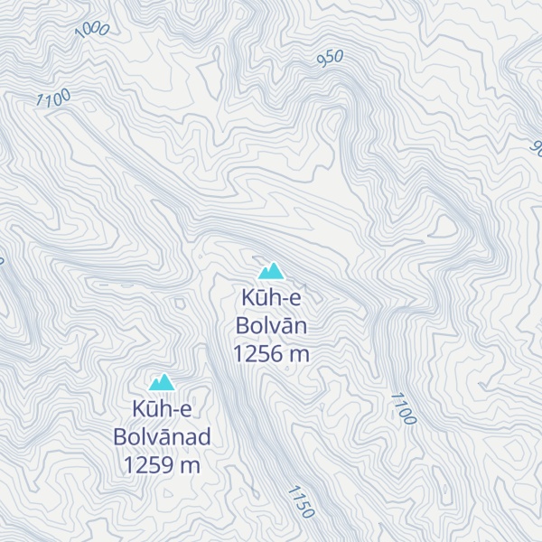 Map of Kūh-e Bolvān
