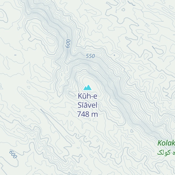 Map of Kūh-e Sīāvel