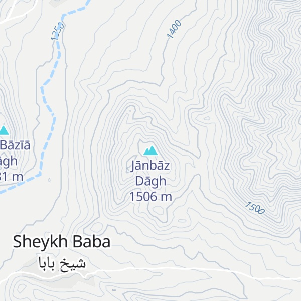 Map of Jānbāz Dāgh