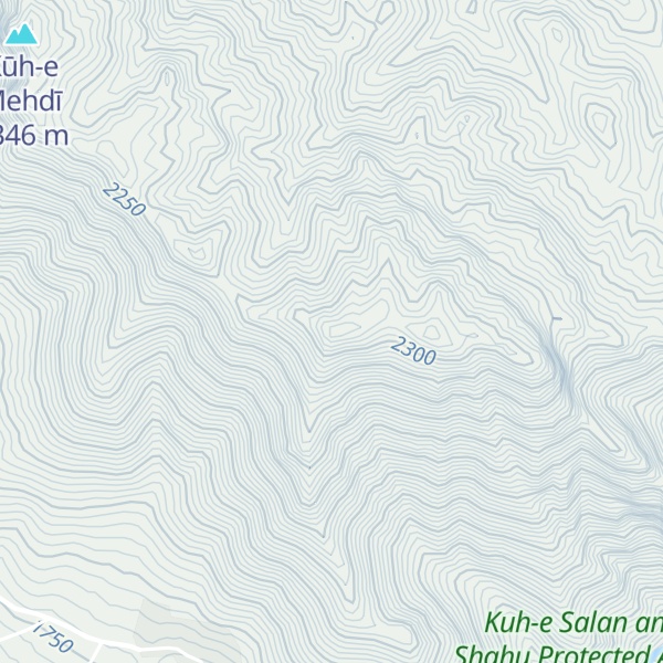 Map of Kūh-e Mohīyeh