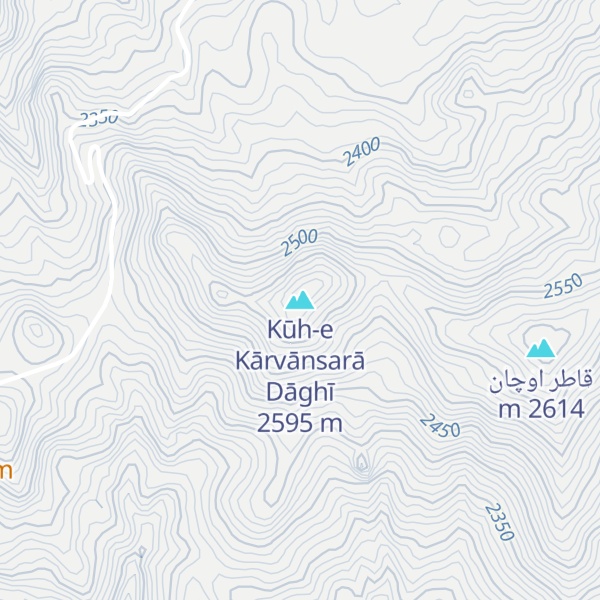 Map of Kūh-e Kārvānsarā Dāghī