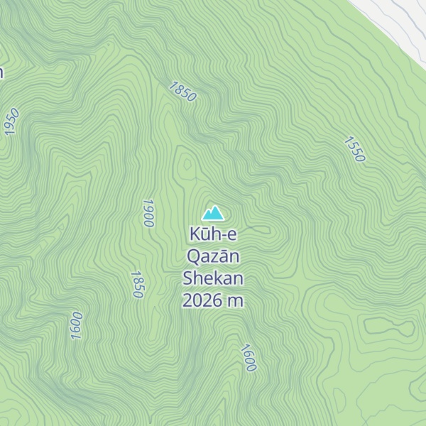 Map of Kūh-e Qazān Shekan