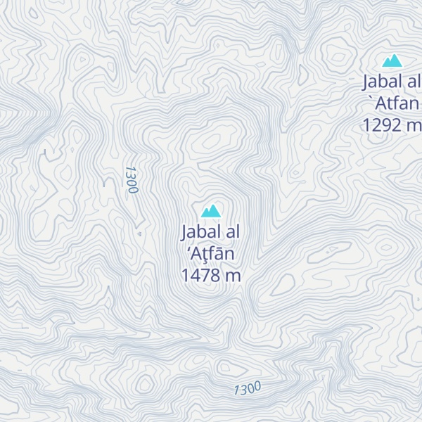 Map of Jabal al ‘Aţfān