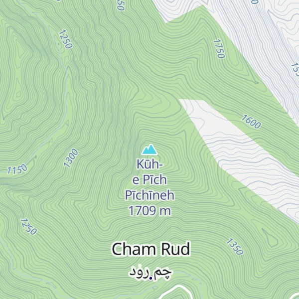 Map of Kūh-e Pīch Pīchīneh
