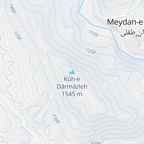 Map of Kūh-e Dārmāzleh