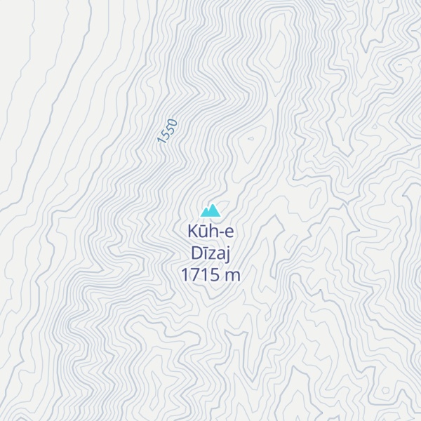 Map of Kūh-e Dīzaj