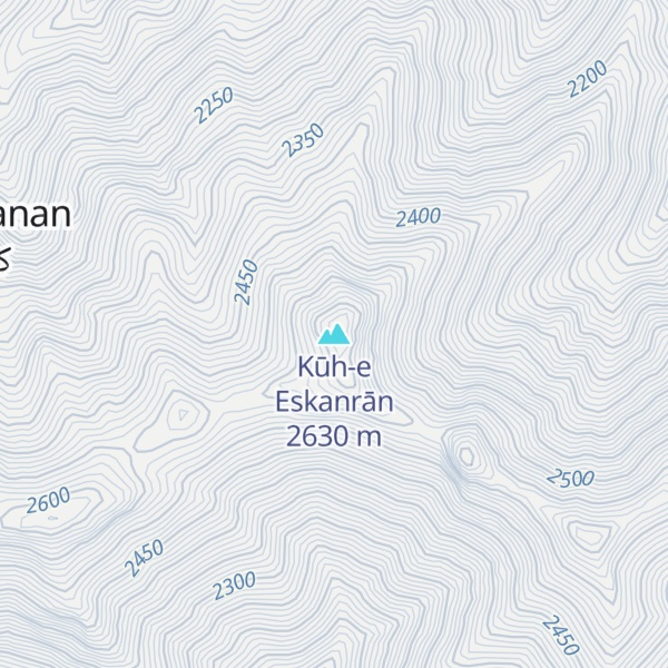 Map of Kūh-e Eskanrān