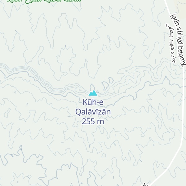 Map of Kūh-e Qalāvīzān