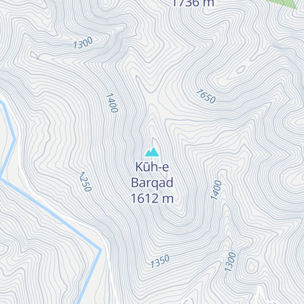 Map of Kūh-e Barqad