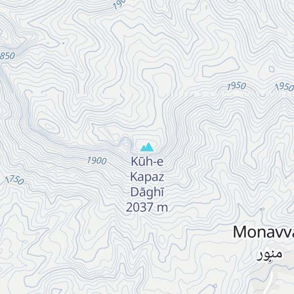 Map of Kūh-e Kapaz Dāghī