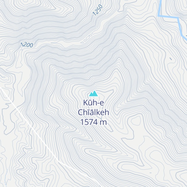 Map of Kūh-e Chīālkeh