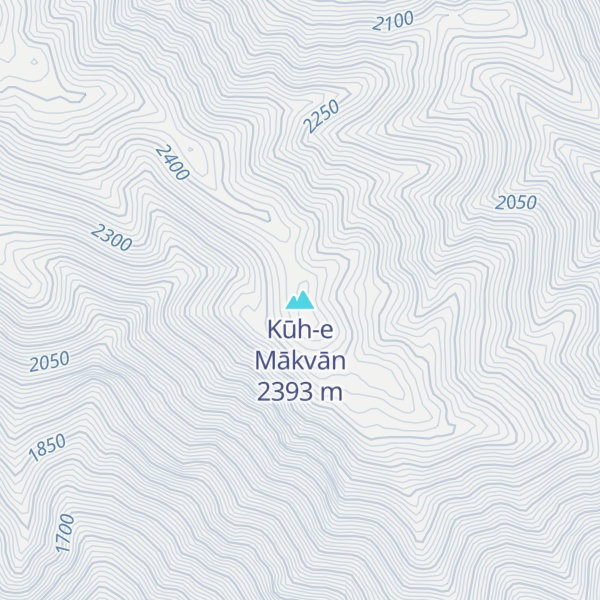 Map of Kūh-e Mākvān