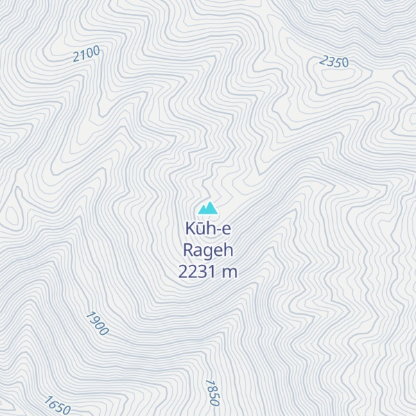 Map of Kūh-e Rageh