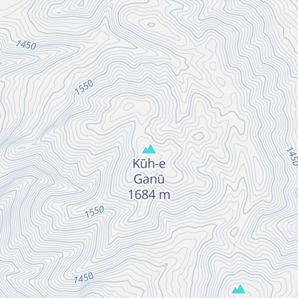 Map of Kūh-e Ganū