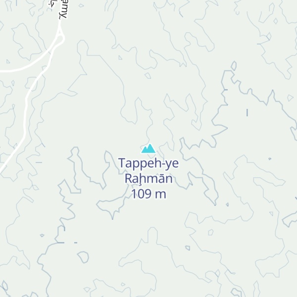 Map of Tappeh-ye Raḩmān