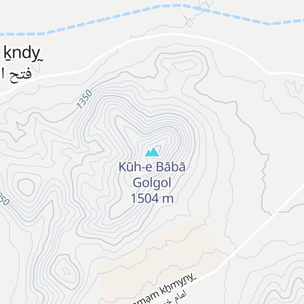 Map of Kūh-e Bābā Golgol