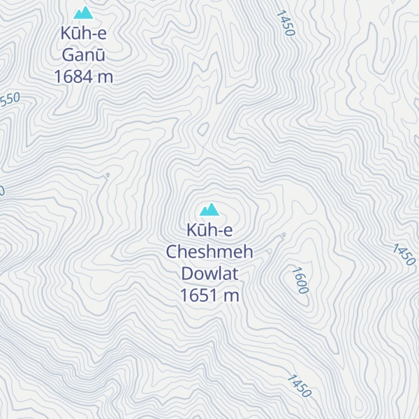 Map of Kūh-e Cheshmeh Dowlat