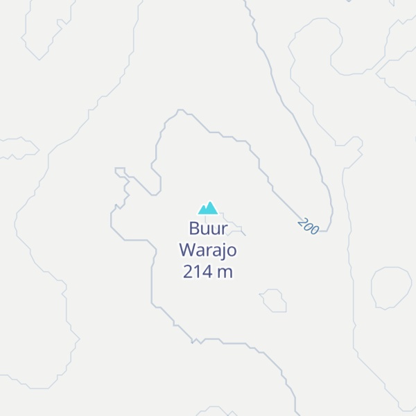 Map of Buur Warajo
