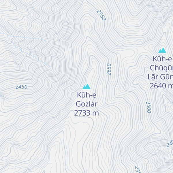 Map of Kūh-e Gozlar