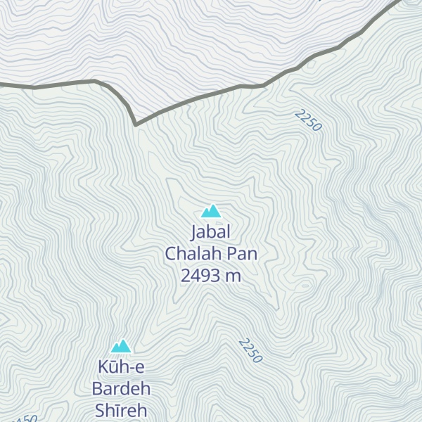 Map of Jabal Chalah Pan
